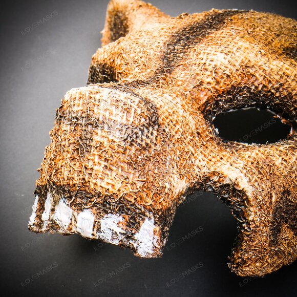 Mummy Angry Wolf Halloween Animal Cosplay Costume Masquerade Men Party Face Mask - Picture 4 of 5